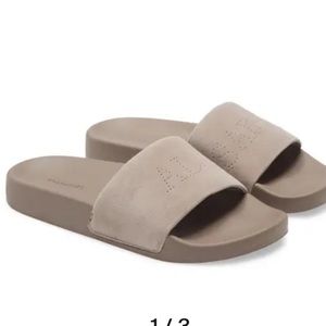 Taupe All Saints Slides